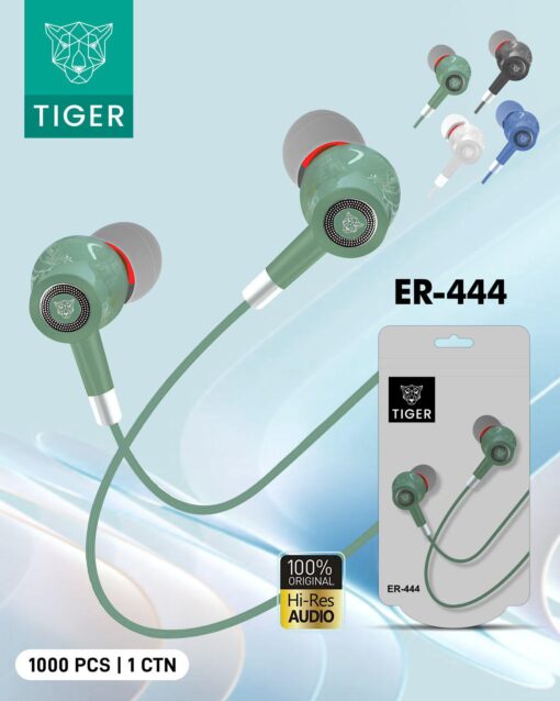 Tiger Heavy Wire Headset with Mic | Super Bass | ER-444