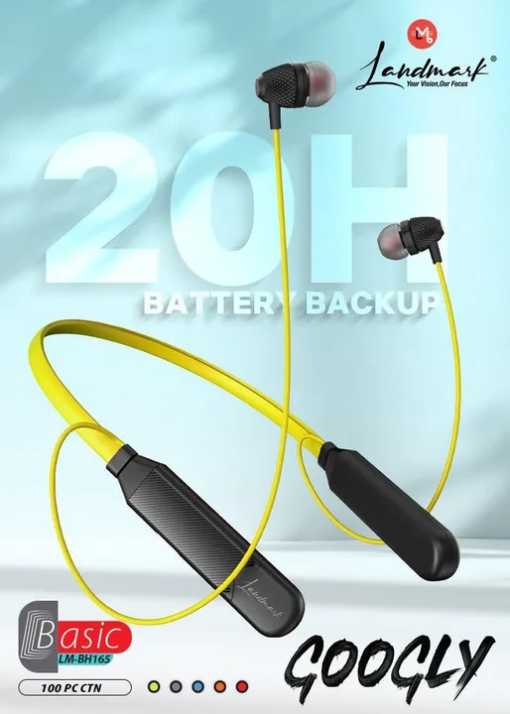 Landmark Bluetooth Neckband with Type-C | 20 Hours Playtime - Image 5