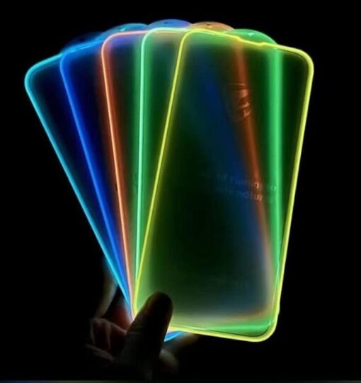 Radium Colorful Glowing Tempered Glass for All Mobiles
