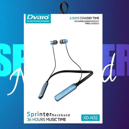 Dvaio Bluetooth Neckband with 36 Hours Playtime | Type-C Charging