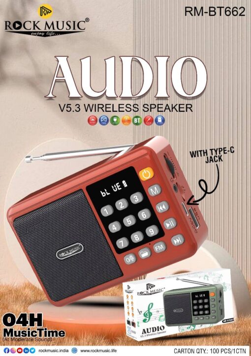 FM Bluetooth Speaker RockMusic