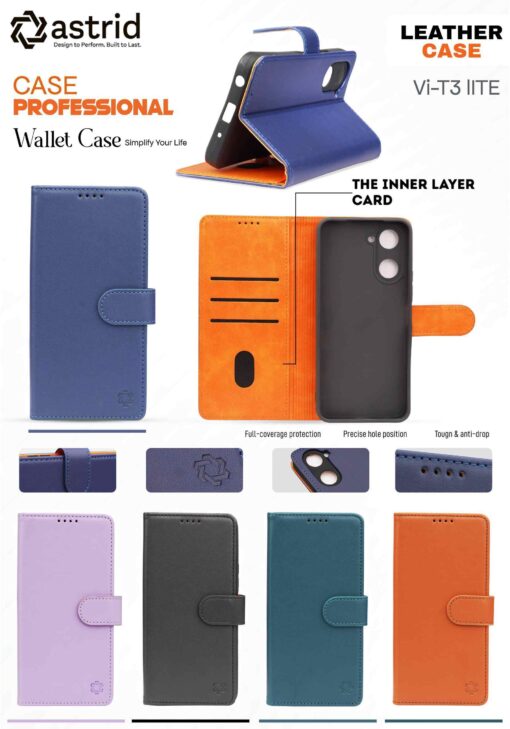 Flip Cover Original for All  Available Mobiles with Magnet and Mini wallet - Image 2