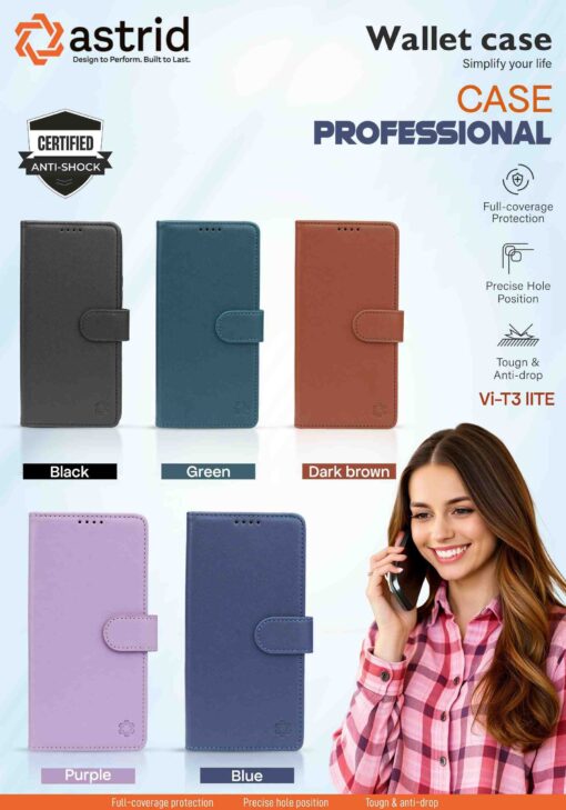 Flip Cover Original for All  Available Mobiles with Magnet and Mini wallet - Image 3