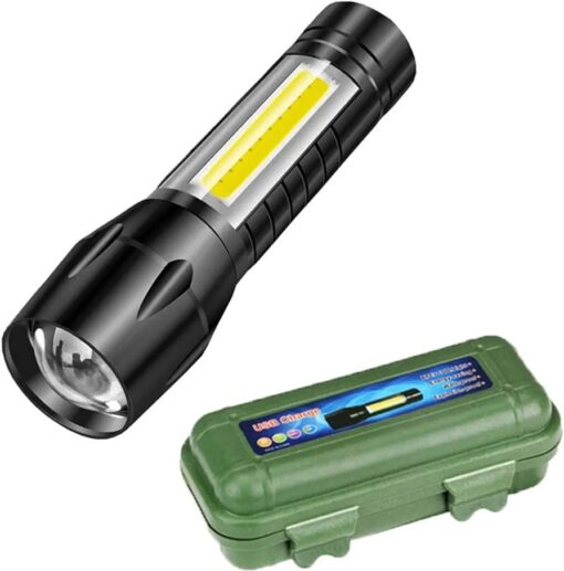 Mini Torch Light Rechargeable Micro USB
