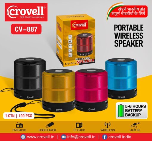 Small Bluetooth Speaker with FM and AUX - Image 2